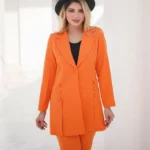 کت شلوار زنانه جلو چاک دار مجلسی