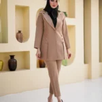 کت شلوار زنانه جلو چاک دار مجلسی